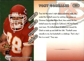 1997 Donruss #211 Tony Gonzalez Back