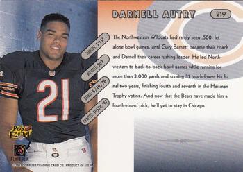 1997 Donruss #219 Darnell Autry Back