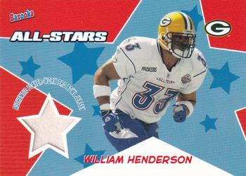 2005 Bazooka - All-Stars Jerseys #BA-WH William Henderson Front