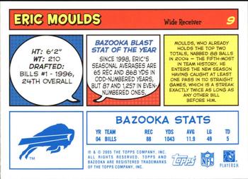 2005 Bazooka - Blue #9 Eric Moulds Back