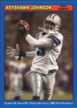 2005 Bazooka - Blue #19 Keyshawn Johnson Front