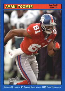 2005 Bazooka - Blue #81 Amani Toomer Front