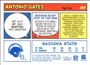 2005 Bazooka - Blue #85 Antonio Gates Back