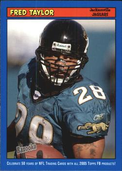 2005 Bazooka - Blue #96 Fred Taylor Front