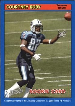 2005 Bazooka - Blue #189 Courtney Roby Front
