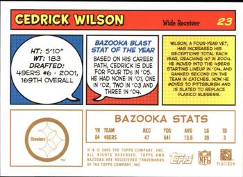 2005 Bazooka - Gold #23 Cedrick Wilson Back