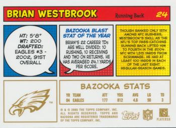 2005 Bazooka - Gold #24 Brian Westbrook Back