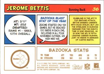 2005 Bazooka - Gold #36 Jerome Bettis Back