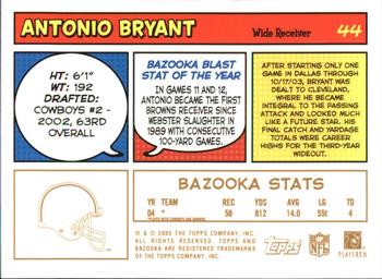 2005 Bazooka - Gold #44 Antonio Bryant Back