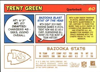 2005 Bazooka - Gold #60 Trent Green Back