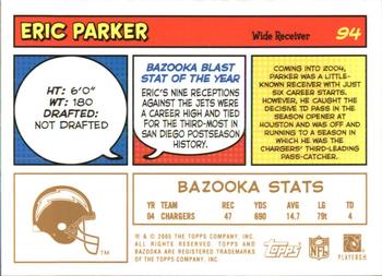 2005 Bazooka - Gold #94 Eric Parker Back