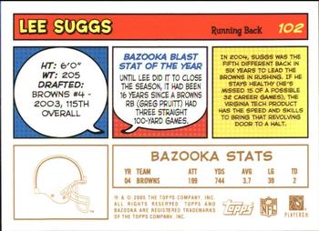 2005 Bazooka - Gold #102 Lee Suggs Back