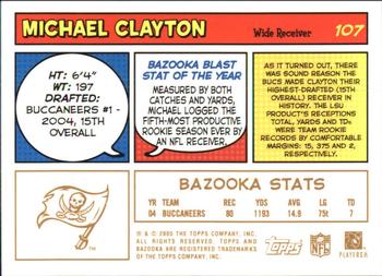 2005 Bazooka - Gold #107 Michael Clayton Back