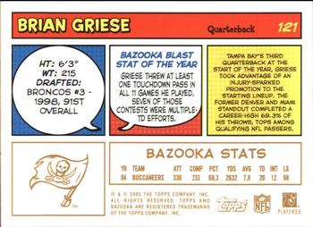 2005 Bazooka - Gold #121 Brian Griese Back