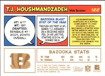2005 Bazooka - Gold #122 T.J. Houshmandzadeh Back