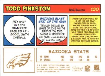 2005 Bazooka - Gold #130 Todd Pinkston Back