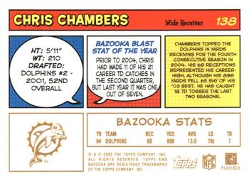 2005 Bazooka - Gold #138 Chris Chambers Back