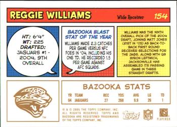 2005 Bazooka - Gold #154 Reggie Williams Back