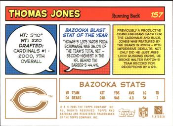 2005 Bazooka - Gold #157 Thomas Jones Back