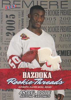 2005 Bazooka - Rookie Threads #BZR-AR Antrel Rolle Front