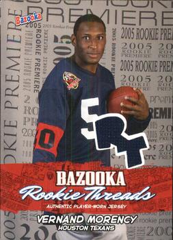 2005 Bazooka - Rookie Threads #BZR-VM Vernand Morency Front