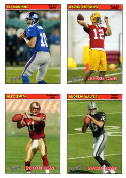 2005 Bazooka - Stickers/Checklists #42 Eli Manning / Aaron Rodgers / Alex Smith / Andrew Walter Front