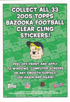 2005 Bazooka - Window Clings #NNO Cleveland Browns Back
