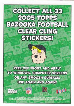 2005 Bazooka - Window Clings #NNO Indianapolis Colts Back