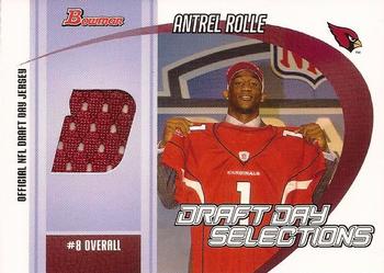 2005 Bowman - Draft Day Selections Relics #DJ-AR Antrel Rolle Front