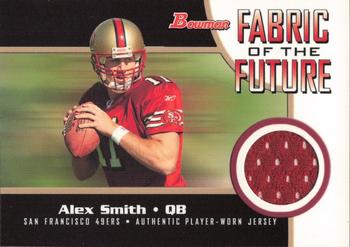 2005 Bowman - Fabric of the Future #FF-AS Alex Smith Front