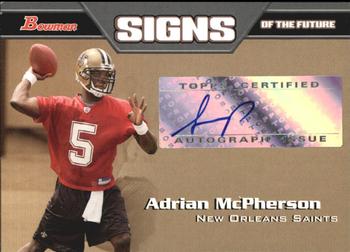 2005 Bowman - Signs of the Future Autographs #SF-AM Adrian McPherson Front