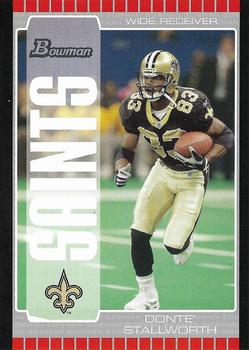 2005 Bowman - Silver #14 Donte Stallworth Front
