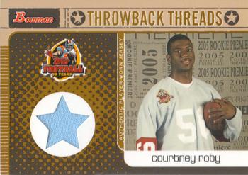 2005 Bowman - Throwback Threads Jerseys #BRT-CR Courtney Roby Front