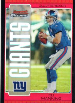 2005 Bowman Chrome - Red Refractors #18 Eli Manning Front
