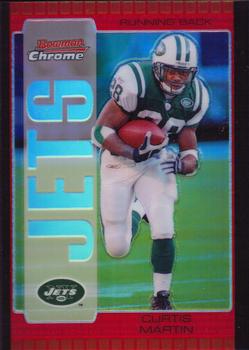 2005 Bowman Chrome - Red Refractors #7 Curtis Martin Front