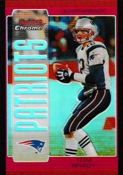 2005 Bowman Chrome - Red Refractors #8 Tom Brady Front