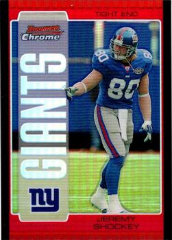 2005 Bowman Chrome - Red Refractors #38 Jeremy Shockey Front