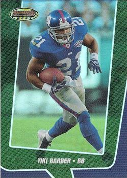 2005 Bowman's Best - Green #1 Tiki Barber Front