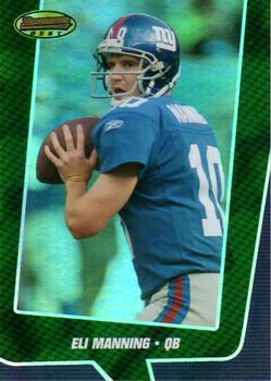 2005 Bowman's Best - Green #15 Eli Manning Front