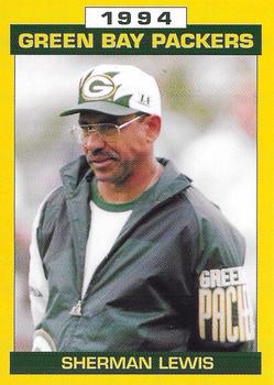 1994 Green Bay Packers Police - Alma Fire Department #1 Sherman Lewis Front
