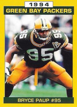1994 Green Bay Packers Police - Alma Fire Department #11 Bryce Paup Front