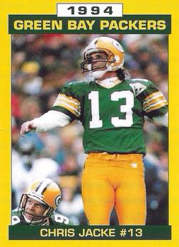 1994 Green Bay Packers Police - Alma Fire Department #17 Chris Jacke Front