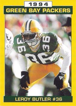 1994 Green Bay Packers Police - Alma Fire Department #19 LeRoy Butler Front