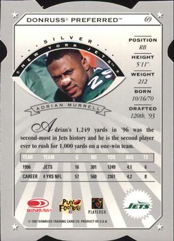 1997 Donruss Preferred - Cut To The Chase #69 Adrian Murrell Back