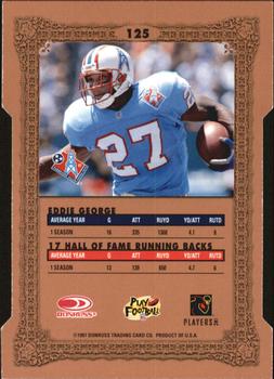 1997 Donruss Preferred - Cut To The Chase #125 Eddie George Back