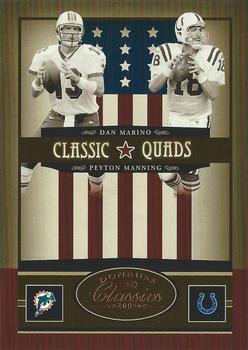 2005 Donruss Classics - Classic Quads Bronze #CQ-5 Dan Marino / Peyton Manning / Steve Young / Michael Vick Front