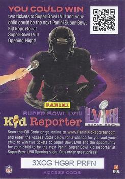 2023 Panini Prizm #NNO Super Bowl LVIII Kid Reporter Front