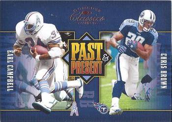 2005 Donruss Classics - Past and Present Bronze #PP-12 Earl Campbell / Chris Brown Front
