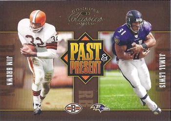 2005 Donruss Classics - Past and Present Gold #PP-6 Jim Brown / Jamal Lewis Front