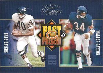 2005 Donruss Classics - Past and Present Silver #PP-3 Gale Sayers / Walter Payton Front
